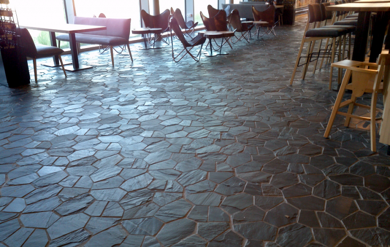 Fußboden Rheinischer Schiefer