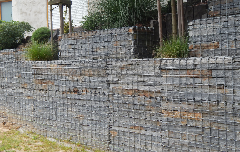 Schieferquarzit Gabionenstein