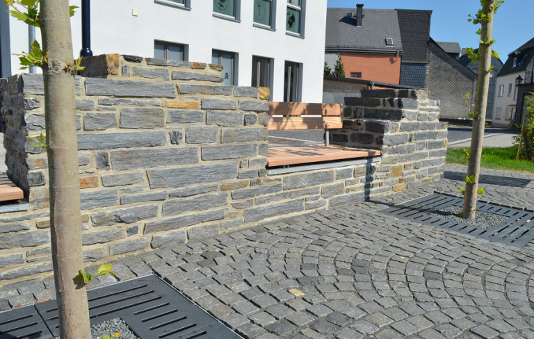 Schieferquarzit Sitzbank