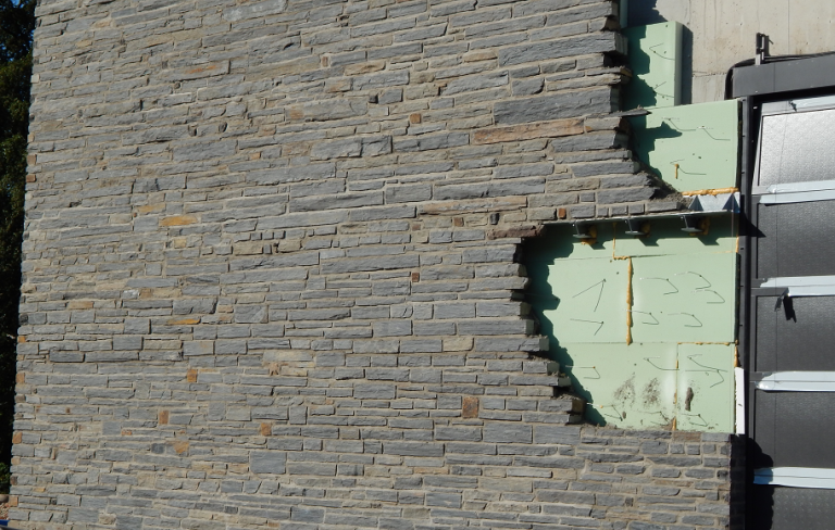 Schieferquarzit Verblendstein Montage