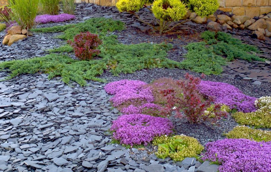 Schiefersplitt Beet 6-12 cm