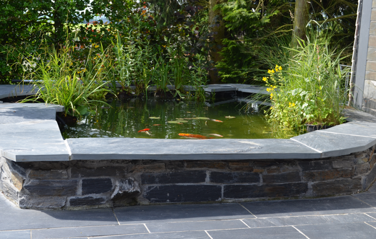 Zuschnitt nach Maß - Schiefer anthrazit Mauerabdeckung