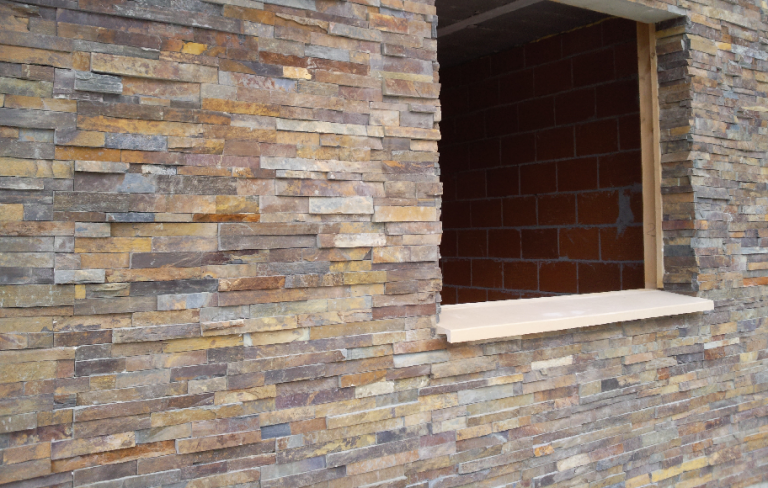 Mauerpanels Oyster dunkel rustikal